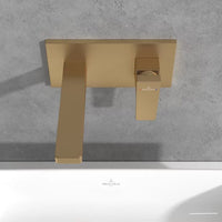 Villeroy & Boch Architectura Square Single Lever Basin Mixer Wall Mounted - Available in Various Colours