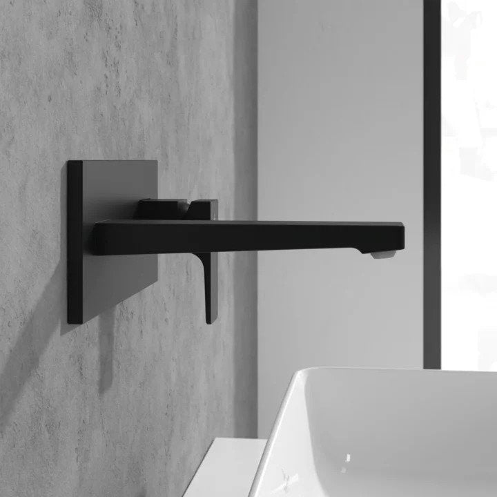 Villeroy & Boch Architectura Square Single Lever Basin Mixer Wall Mounted - Available in Various Colours