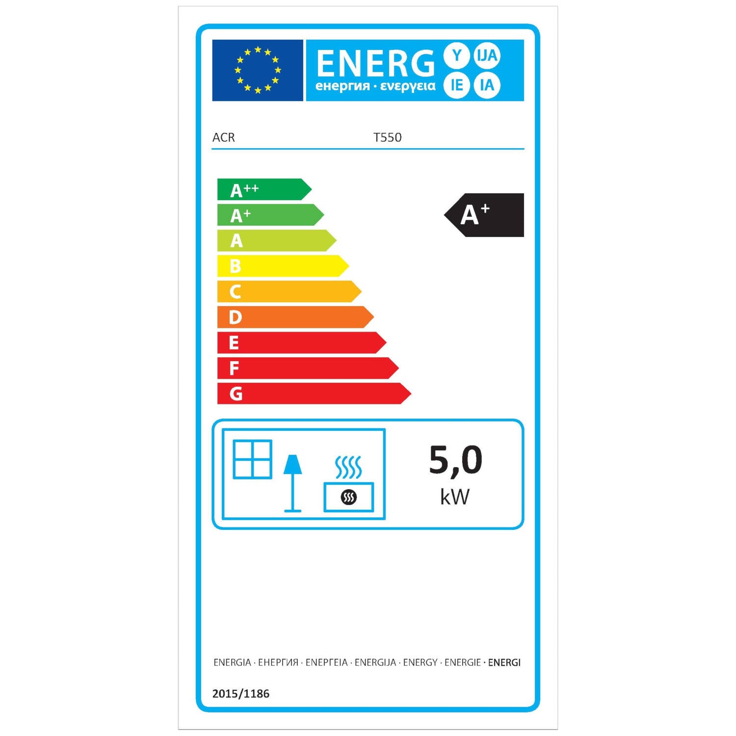 ACR Tenbury T550 5kW Multi Fuel Fire - EcoDesign Ready