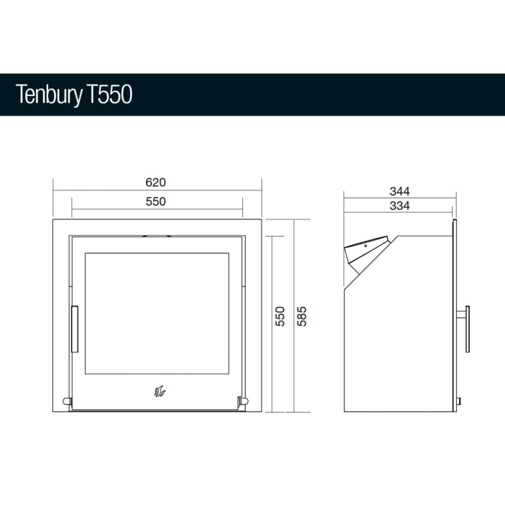 ACR Tenbury T550 5kW Multi Fuel Fire - EcoDesign Ready