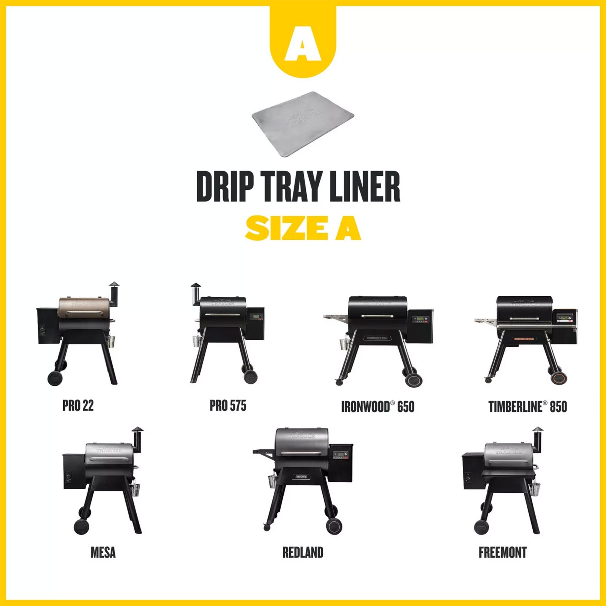 Traeger Drip Tray Liners (Size A) - 5 Pack