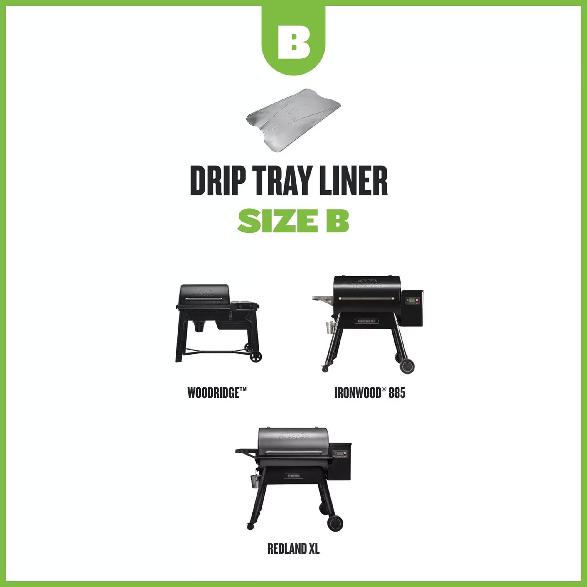 Traeger Drip Tray Liners (Size B) - 5 Pack