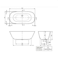 Villeroy & Boch Theano Freestanding Bath - Available in 2 Sizes