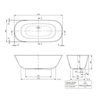 Villeroy & Boch Theano Freestanding Bath - Available in 2 Sizes