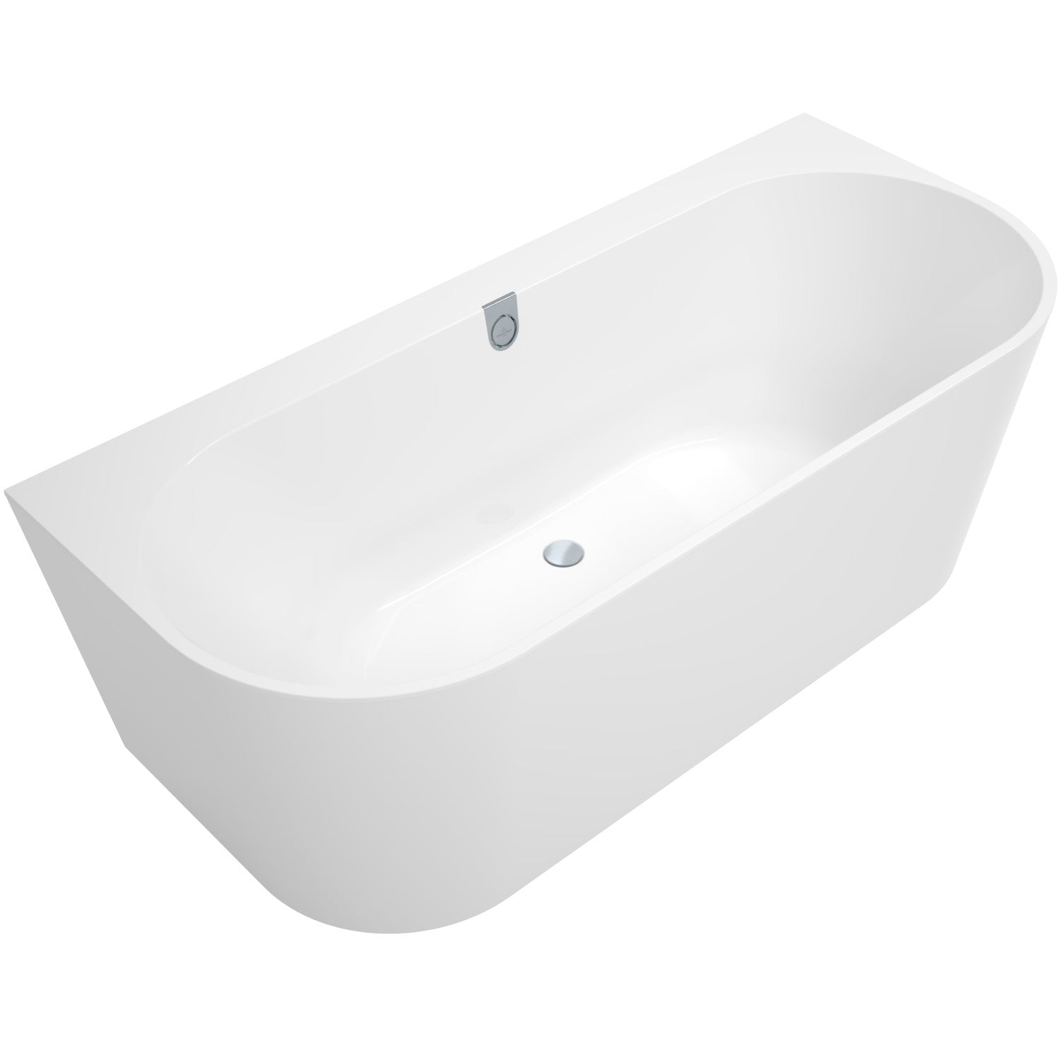 Villeroy & Boch Oberon 2.0 Back-To-Wall Quaryl Rectangular Duo Bath - 1800 x 800 mm