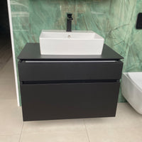 Villeroy & Boch Legato Vanity Unit in Volcano Black with Memento Sit on Basin - Ex Display