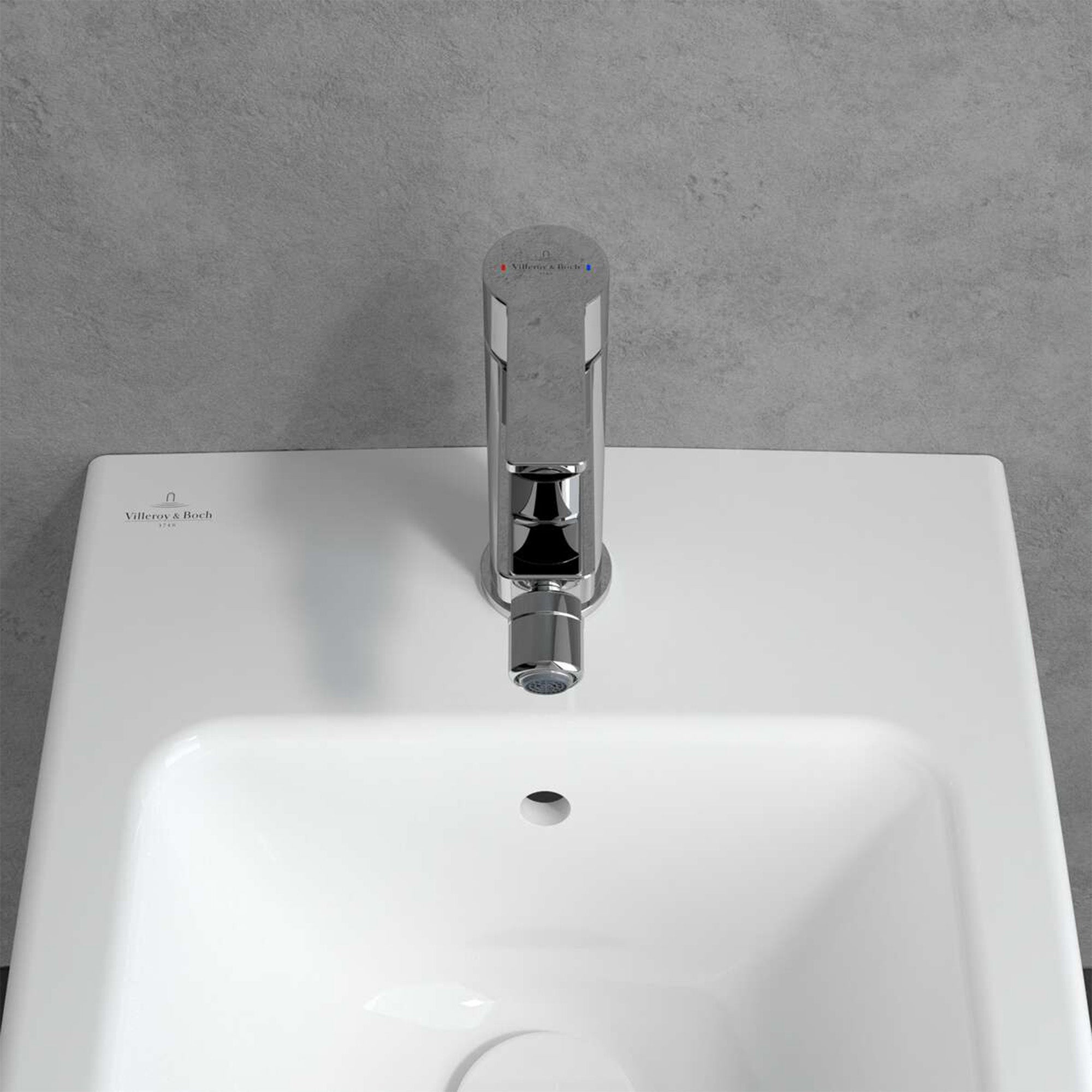 Villeroy & Boch Architectura Single-Lever Bidet Mixer - Chrome
