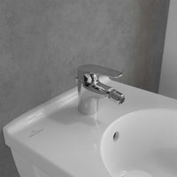 Villeroy & Boch O.novo Start Bidet Mixer Single Lever - With Push Open Waste