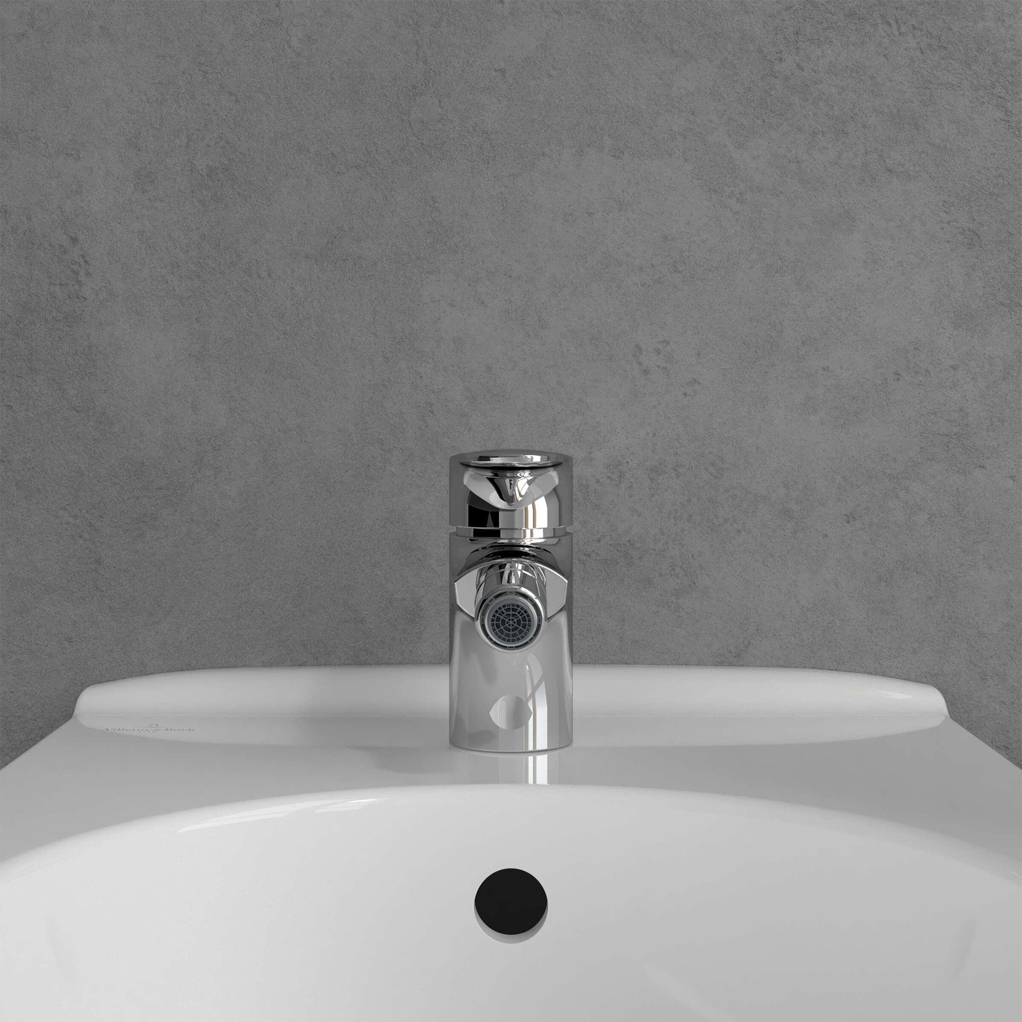 Villeroy & Boch O.novo Start Bidet Mixer Single Lever - With Push Open Waste