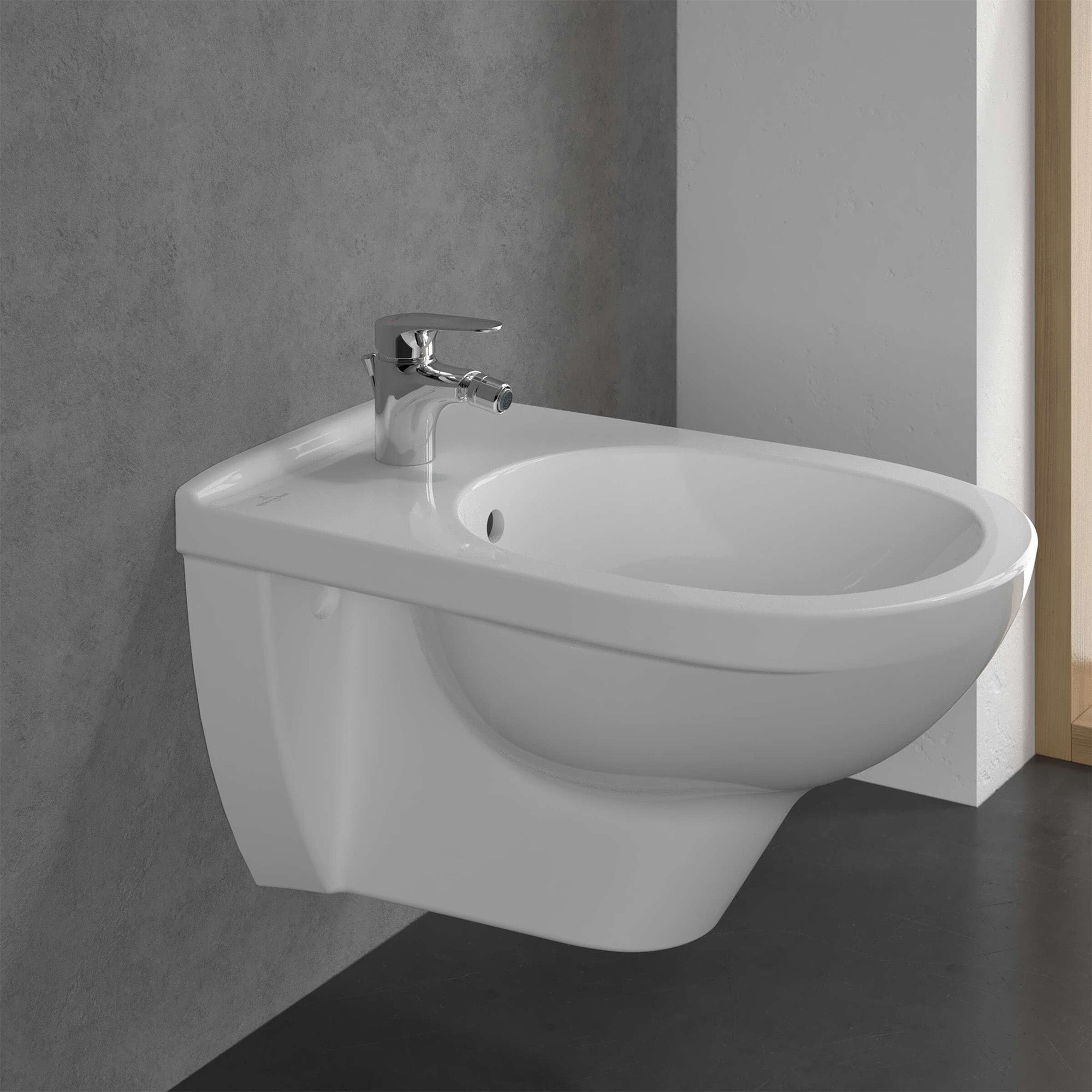Villeroy & Boch O.novo Start Bidet Mixer Single Lever - With Push Open Waste