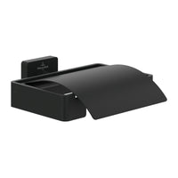 Villeroy & Boch Elements Striking Toilet Roll Holder With Cover - Available in Various Colours