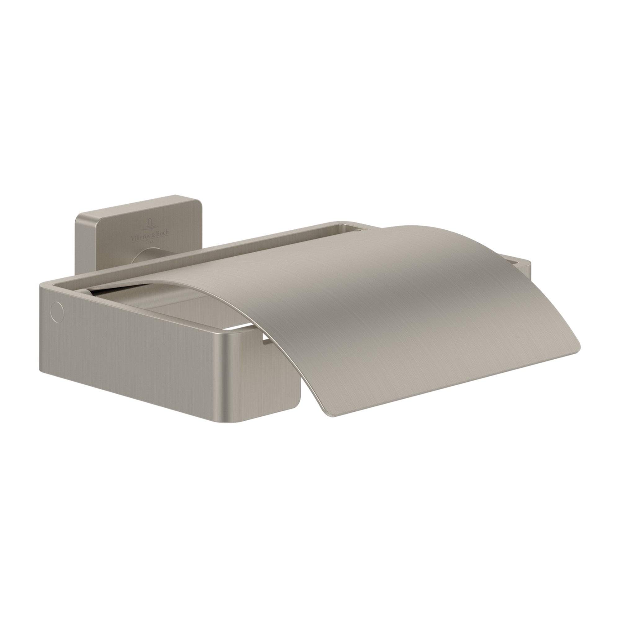 Villeroy & Boch Elements Striking Toilet Roll Holder With Cover - Available in Various Colours