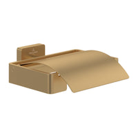Villeroy & Boch Elements Striking Toilet Roll Holder With Cover - Available in Various Colours