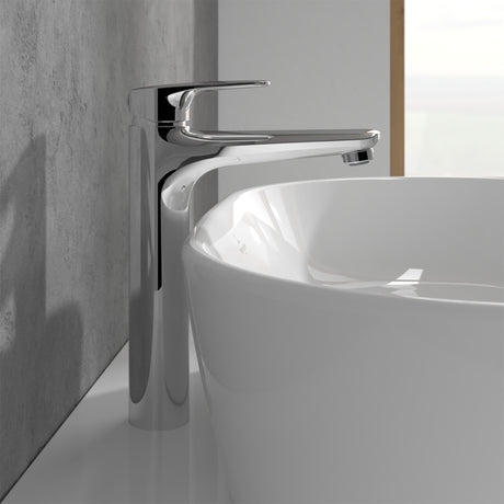 Villeroy & Boch O.novo Start Tall Basin Mixer Single Lever - With Push Open Waste