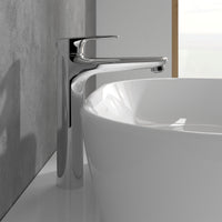 Villeroy & Boch O.novo Start Tall Basin Mixer Single Lever - With Push Open Waste