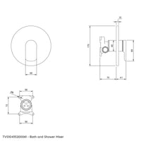 Villeroy & Boch O.novo Bath or Shower Mixer Single Lever - Wall Mounted