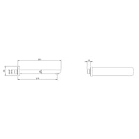 Villeroy & Boch O.novo Bath Spout - Wall Mounted