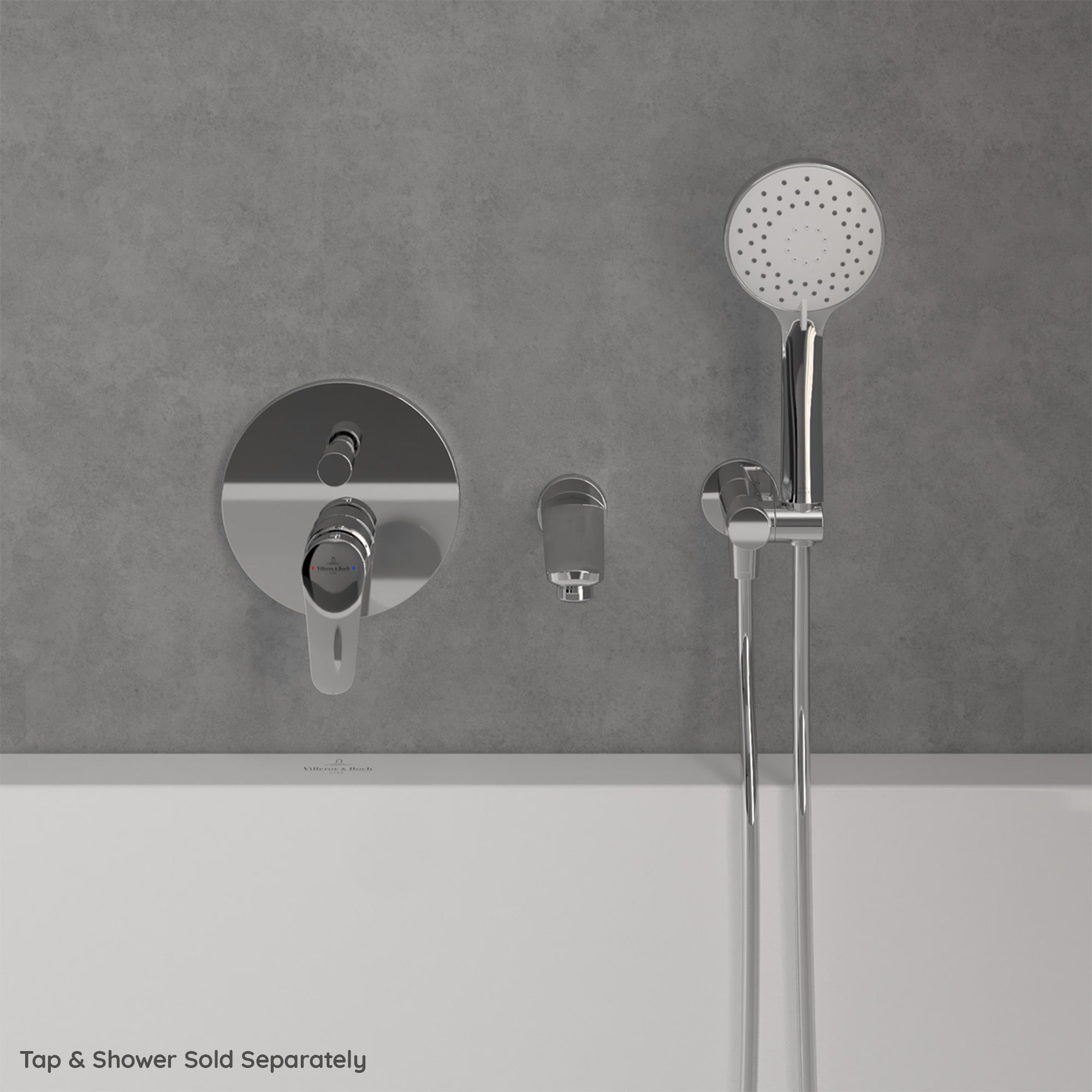 Villeroy & Boch O.novo Start Bath & Shower Mixer Single Lever Wall Mounted