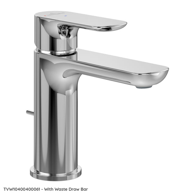 Villeroy & Boch O.novo Basin Mixer Mini Single Lever - Optional Waste Draw Bar