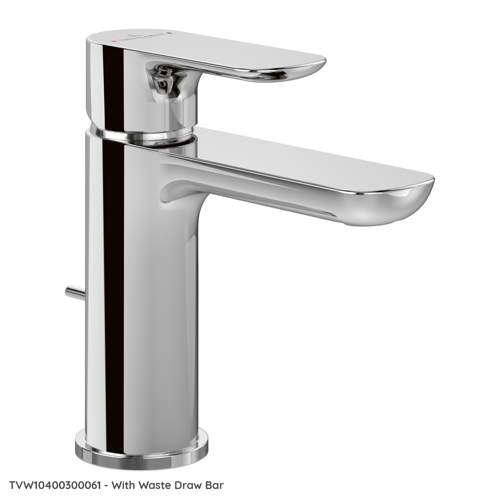 Villeroy & Boch O.novo Basin Mixer Single Lever - With Waste Option