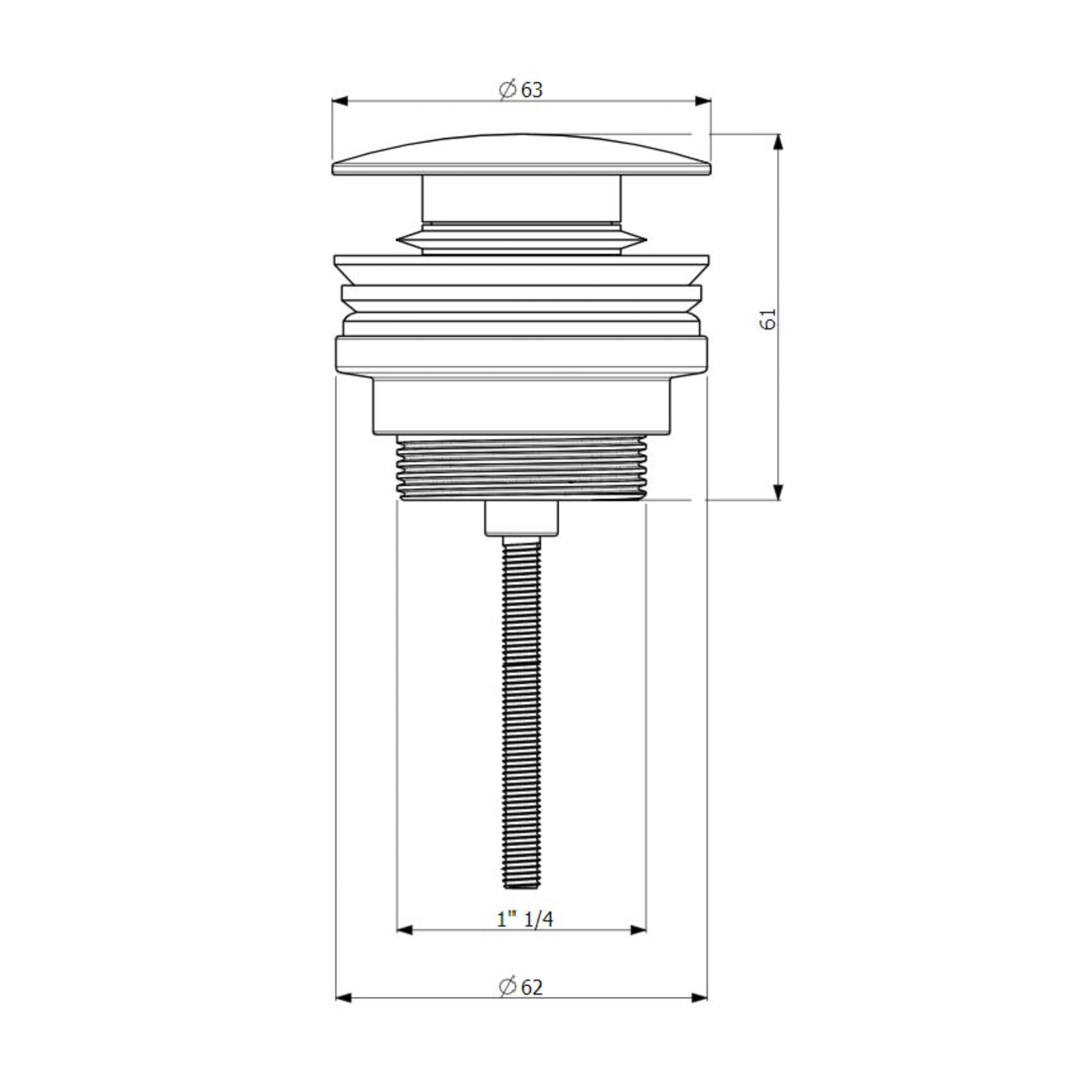 Villeroy & Boch Universal Taps & Fittings Push-to-open Valve for Basin
