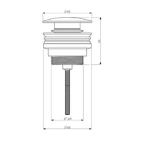 Villeroy & Boch Universal Taps & Fittings Push-to-open Valve for Basin