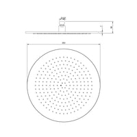 Villeroy & Boch Universal Showers Round Rain Shower Head 350mm Diameter - Available in Various Colours
