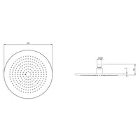 Villeroy & Boch Universal Showers Round Rain Shower Head 250mm Diameter - Available in Various Colours