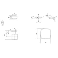 Villeroy & Boch Elements Striking Soap Dish - Available In Various Colours