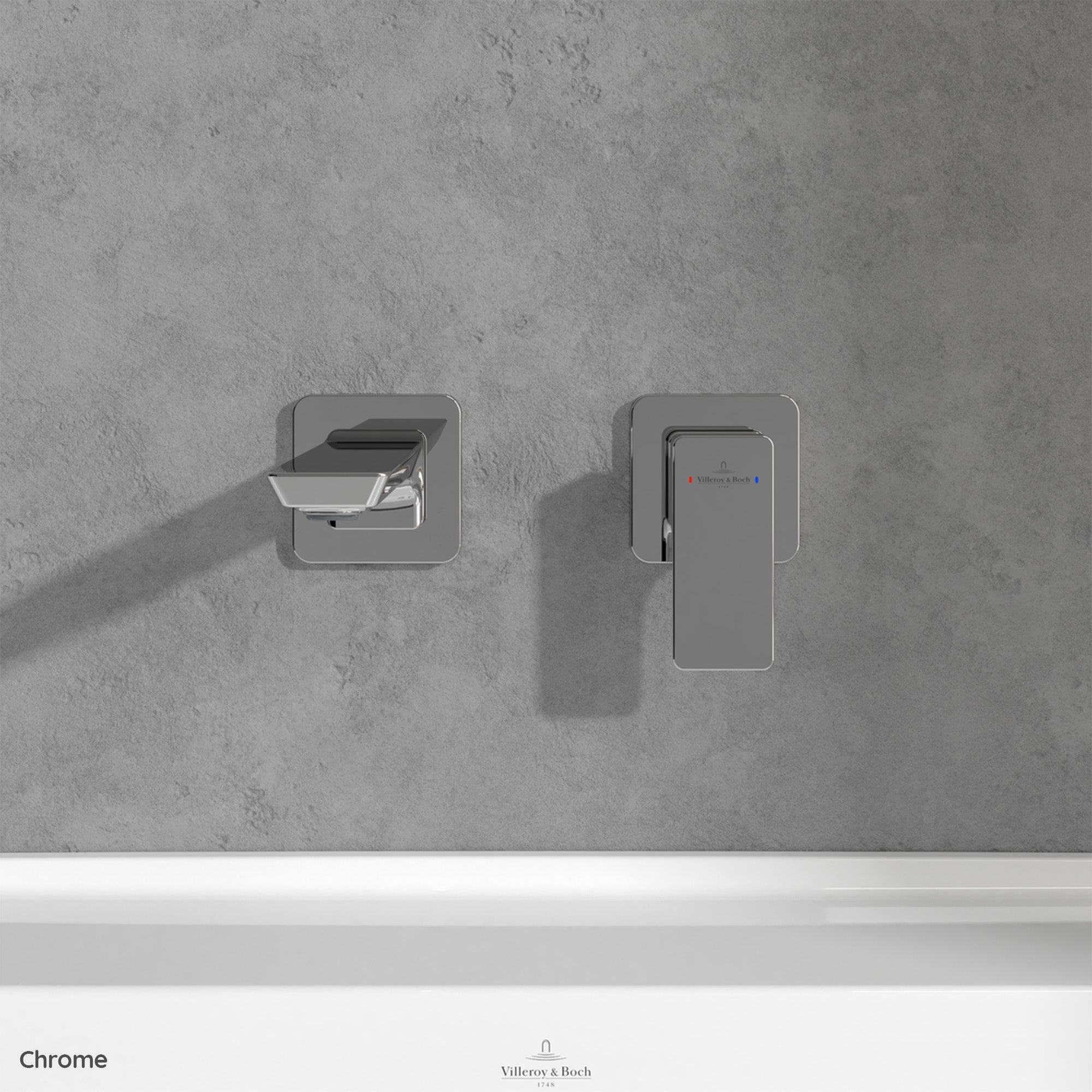 Villeroy & Boch Subway 3.0 Basin Mixer Single Lever Wall Mounted - Available In Various Colours