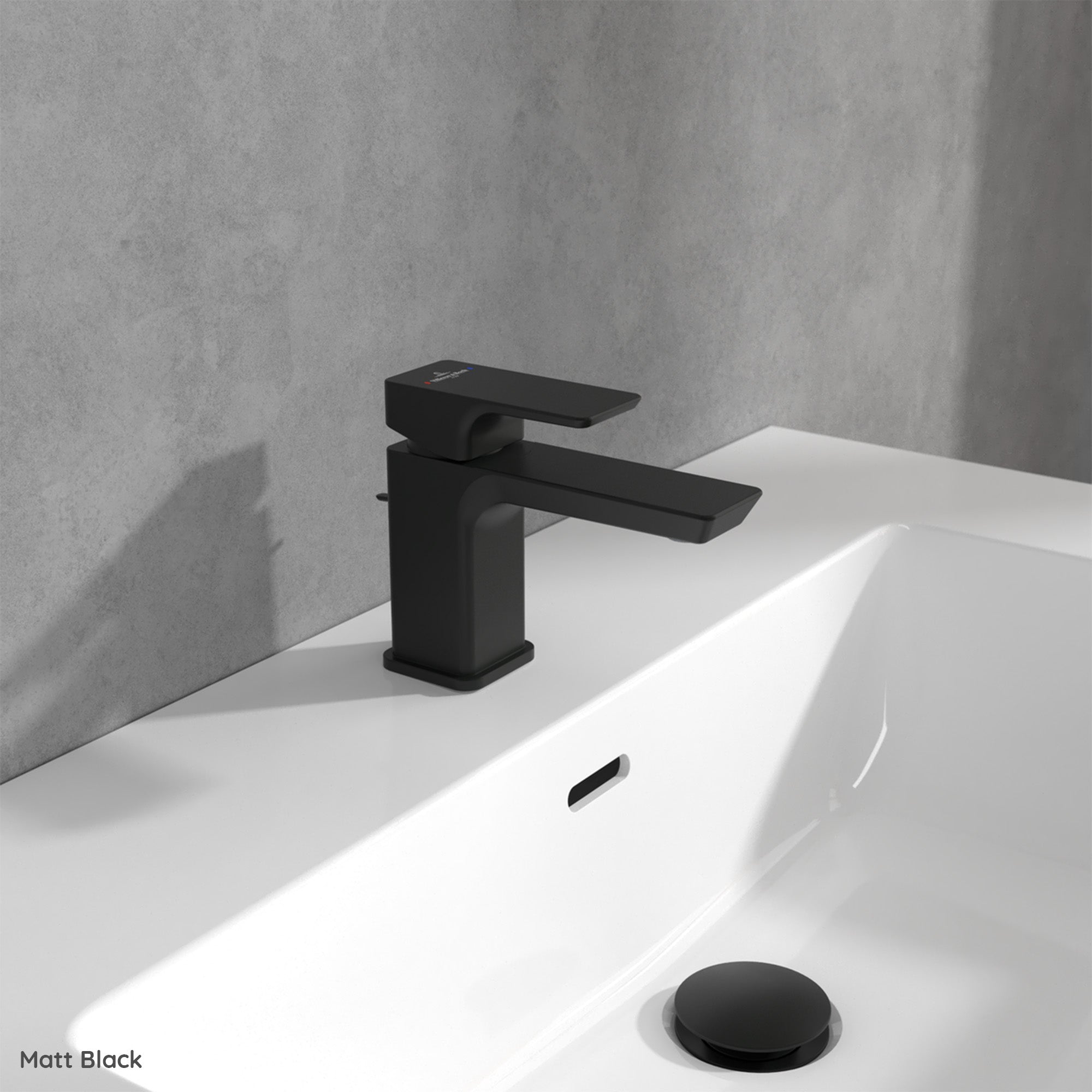 Villeroy & Boch Subway 3.0 Mini Basin Mixer Single Lever - Includes Waste Draw Bar