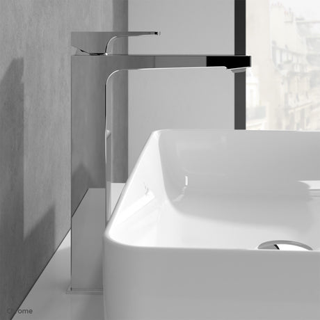 Villeroy & Boch Architectura Square Tall Single Lever Basin Mixer - Available in Various Colours