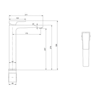 Villeroy & Boch Architectura Square Tall Single Lever Basin Mixer - Available in Various Colours