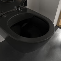 Villeroy & Boch Subway 2.0 Washdown Toilet Wall-Mounted - Pure Black