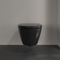 Villeroy & Boch Subway 2.0 Washdown Toilet Wall-Mounted - Pure Black