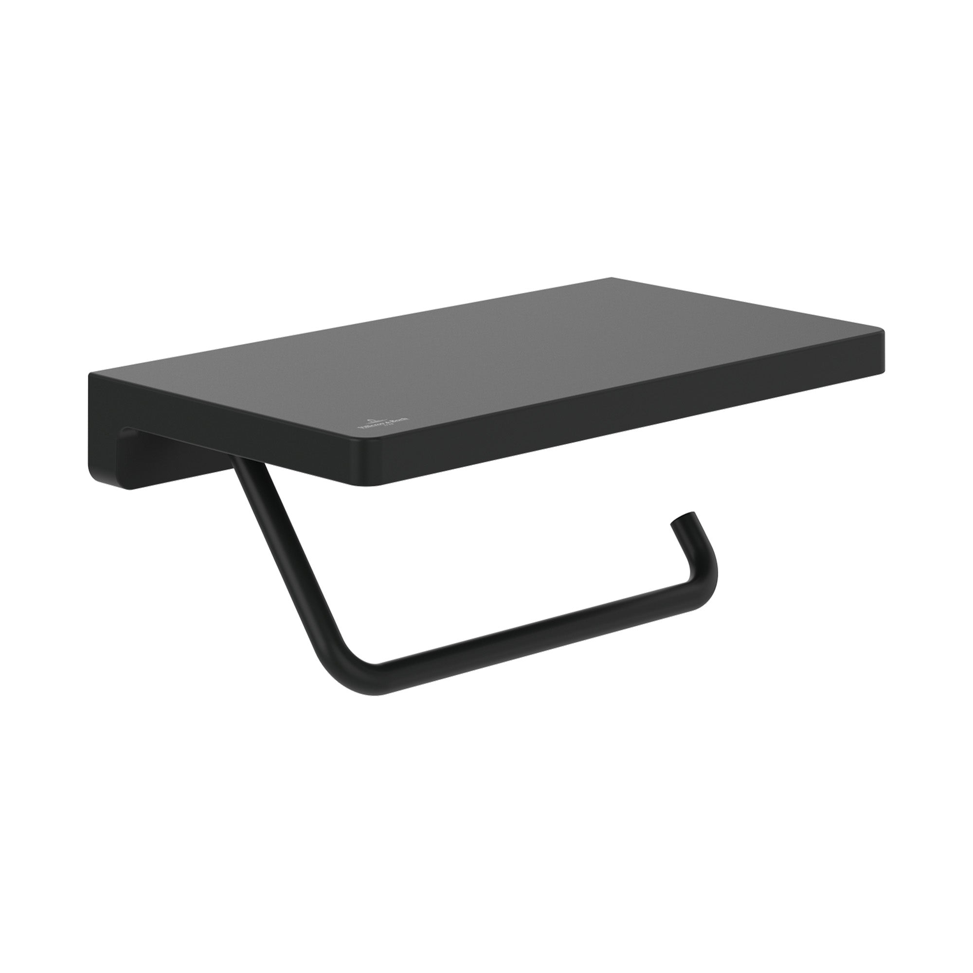 Villeroy & Boch Elements Striking Toilet Roll Holder With Shelf - Available in Various Colours