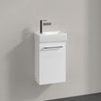 Villeroy & Boch Avento Vanity Unit, 1 Door Right Hand Chrome Handle - 340 x 514 x 234 mm