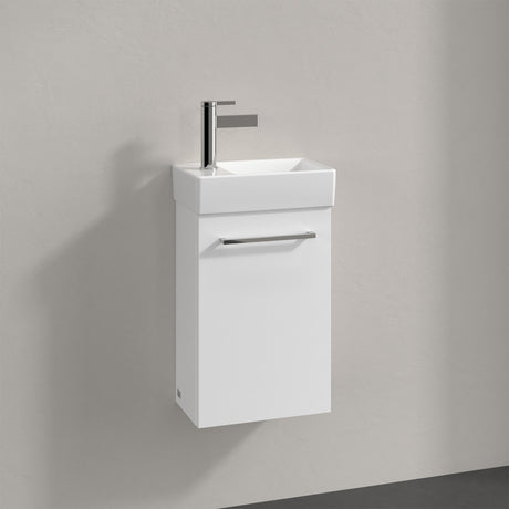 Villeroy & Boch Avento Vanity Unit, 1 Door Right Hand Chrome Handle - 340 x 514 x 234 mm