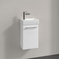 Villeroy & Boch Avento Vanity Unit, 1 Door Right Hand Chrome Handle - 340 x 514 x 234 mm