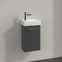 Villeroy & Boch Avento Vanity Unit, 1 Door Right Hand Chrome Handle - 340 x 514 x 234 mm