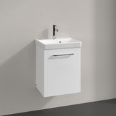 Villeroy & Boch Avento Vanity Unit, 1 Door Left Hand Chrome Handle - 426 x 514 x 384 mm