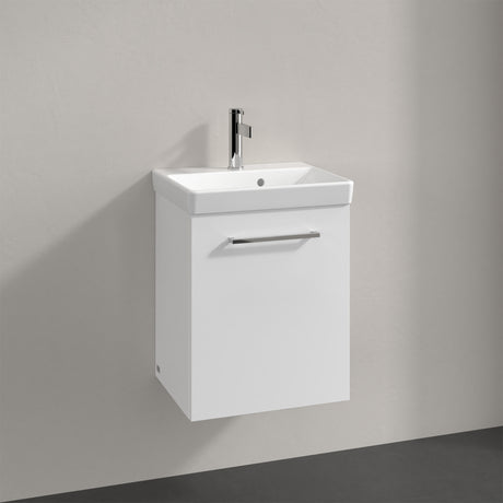Villeroy & Boch Avento Vanity Unit, 1 Door Right Hand Chrome Handle - 426 x 514 x 384 mm