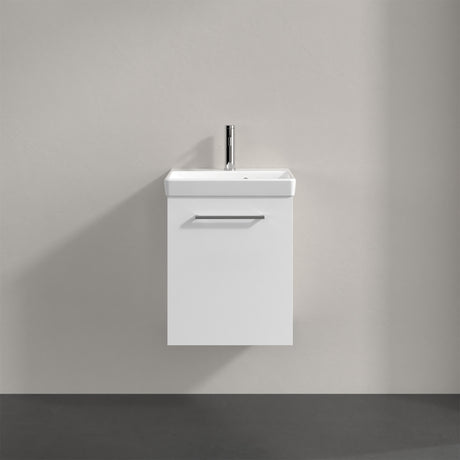 Villeroy & Boch Avento Vanity Unit, 1 Door Right Hand Chrome Handle - 426 x 514 x 384 mm