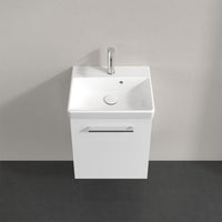 Villeroy & Boch Avento Vanity Unit, 1 Door Left Hand Chrome Handle - 426 x 514 x 384 mm