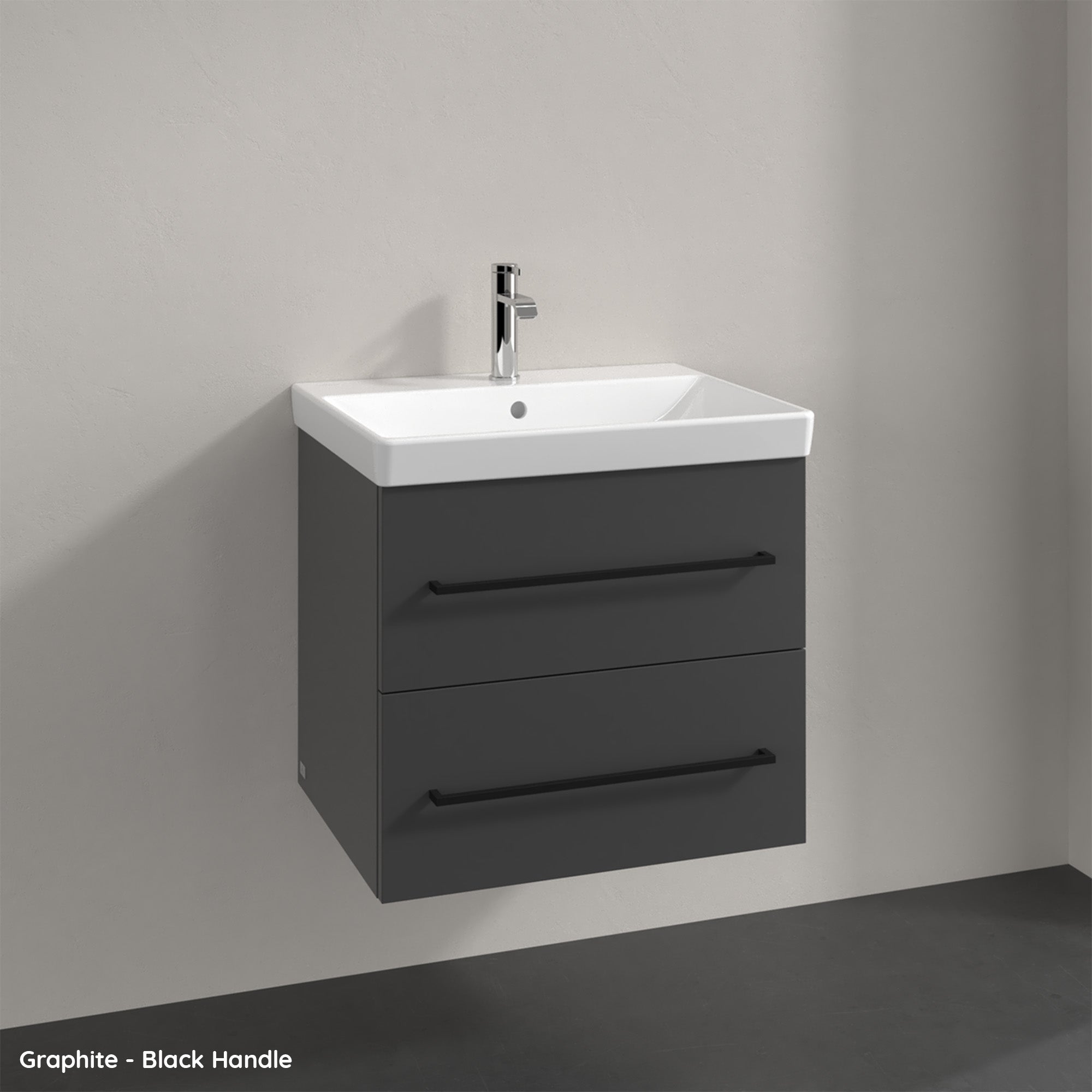 Villeroy & Boch Avento Vanity Unit, 2 Drawers - 580 x 514 x 452 mm