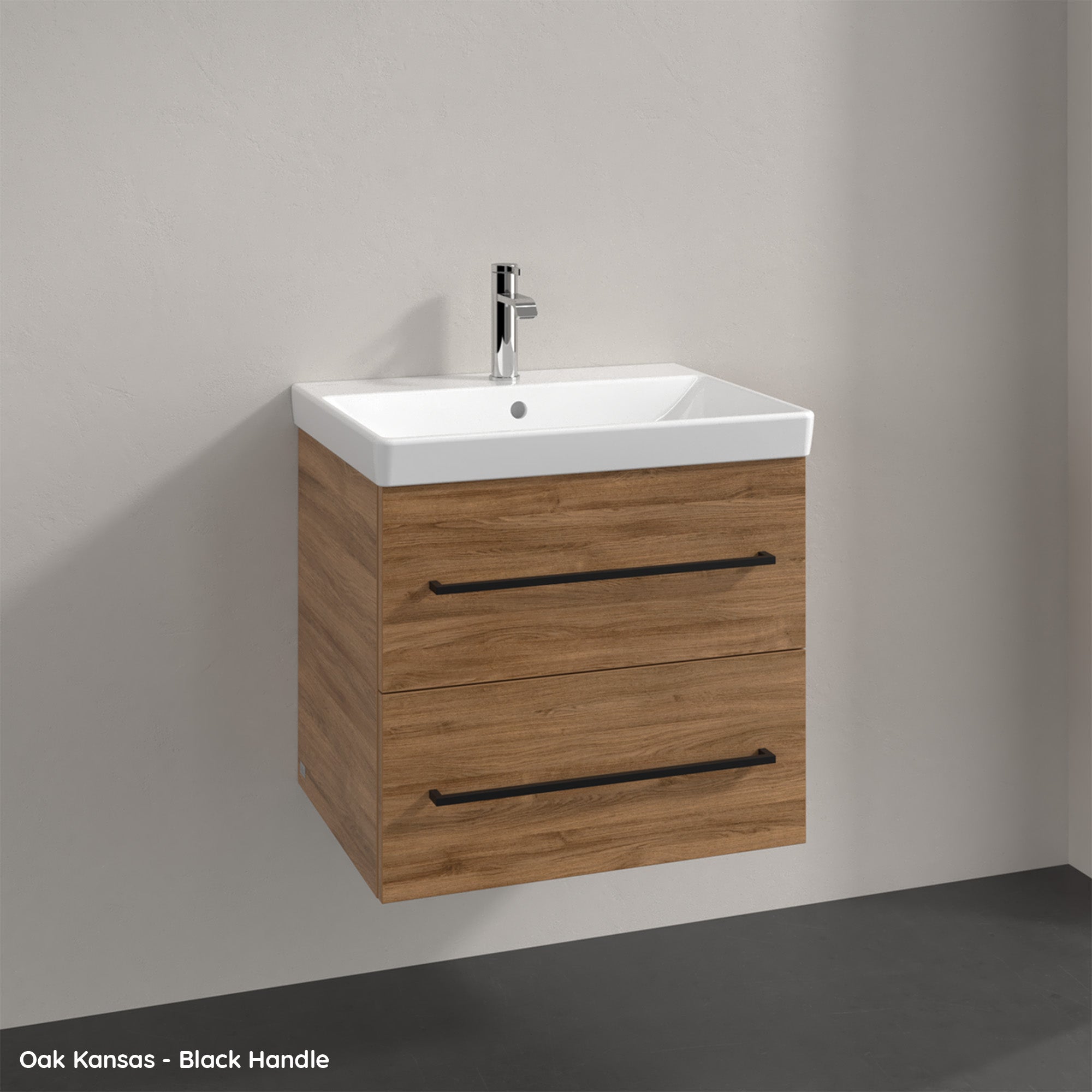 Villeroy & Boch Avento Vanity Unit, 2 Drawers - 580 x 514 x 452 mm