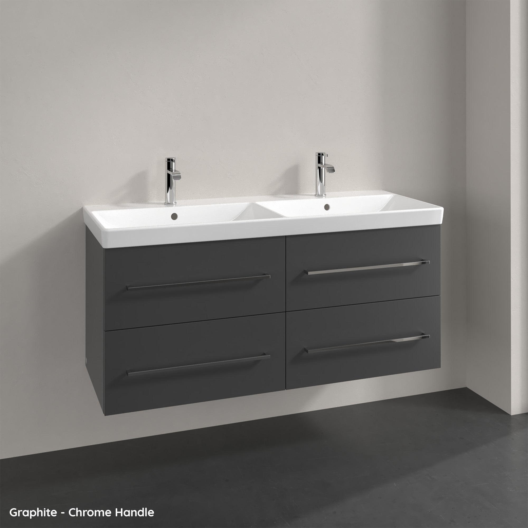 Villeroy & Boch Avento Vanity Unit, 4 Drawers - 1180 x 514 x 452 mm