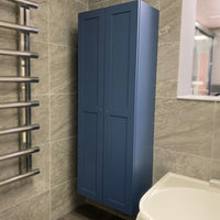 Vanity Hall Bathroom Furniture in Sapphire Blue including Mirrors, Basins, Tall Basin Mixers and Wastes - Ex Display