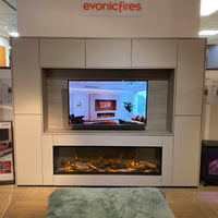 Evonic Volante 1500 Electric Fire including Medium Teddington Suite with 50