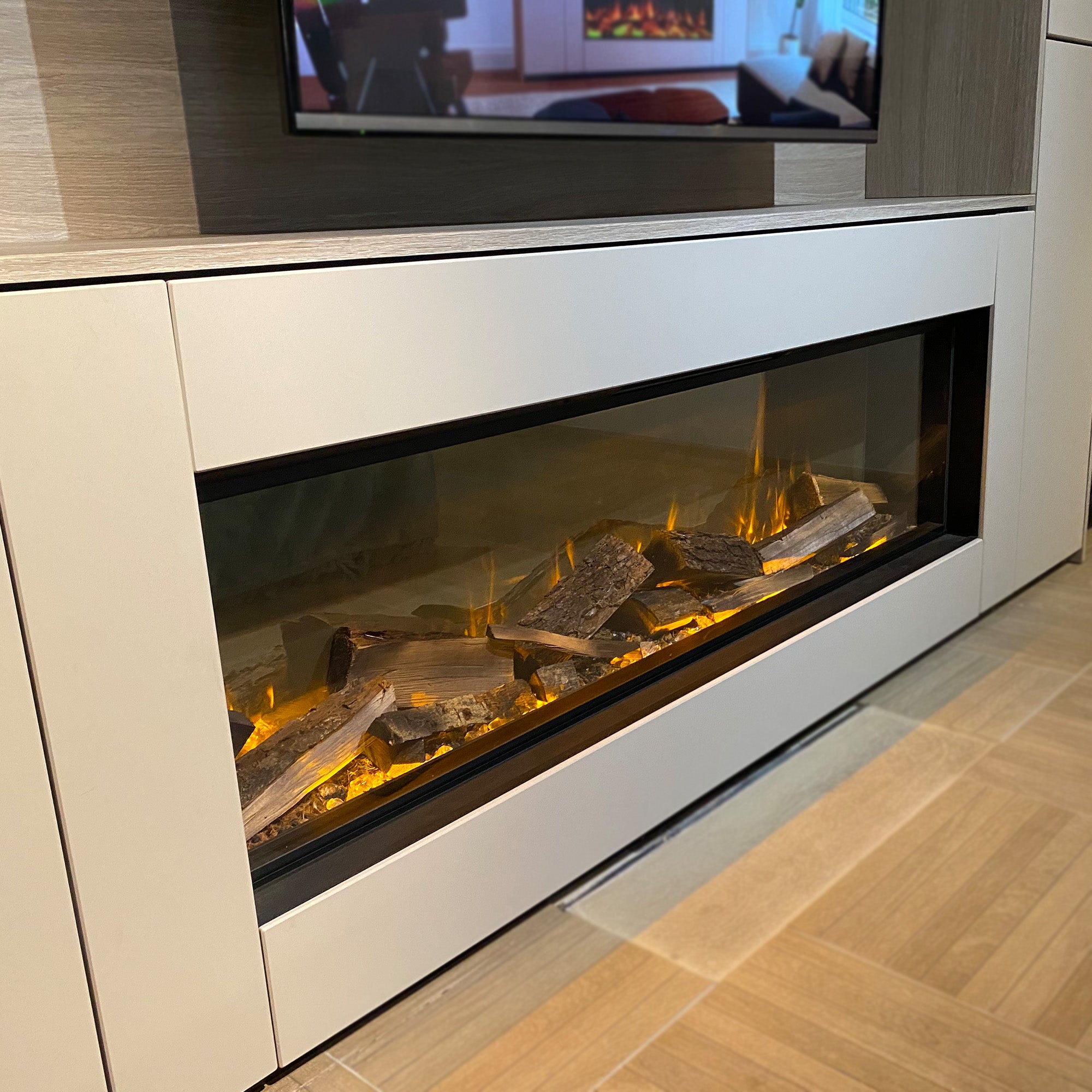 Evonic Volante 1500 Electric Fire including Medium Teddington Suite with 50